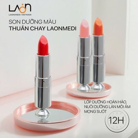 Son Dưỡng Môi Thuần Chay Laonmedi Vegan Color Lip Balm 3g (Có 3 màu lựa chọn)