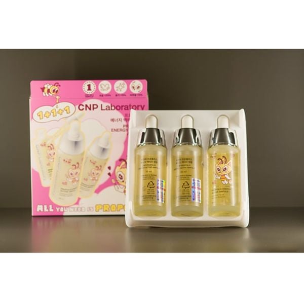 Full Size Bộ 3 Tinh Chất Phục Hồi Da Keo Ong CNP Propolis Energy Active Ampule Set 30mlx3