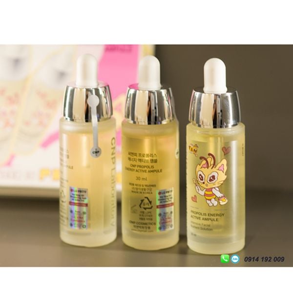 Full Size Bộ 3 Tinh Chất Phục Hồi Da Keo Ong CNP Propolis Energy Active Ampule Set 30mlx3