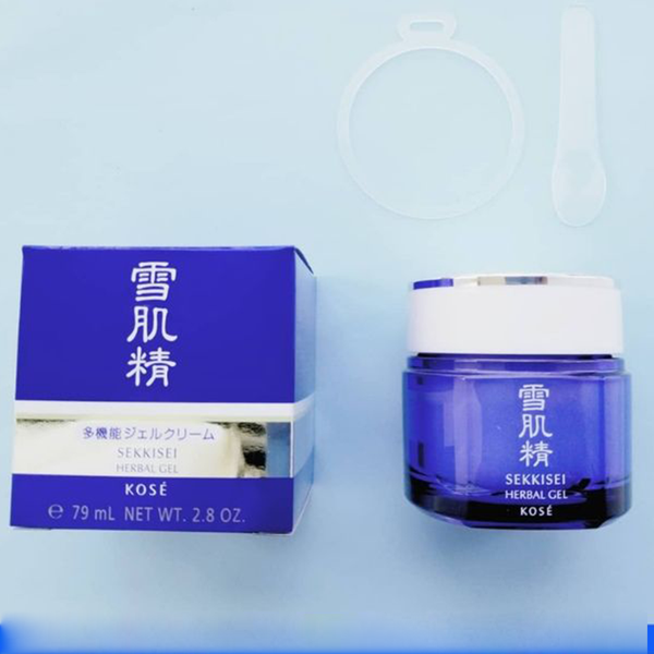 Mặt Nạ Ngủ Đa Năng Dưỡng Ẩm & Dưỡng Sáng Da Sekkisei Brightening Hebal Multi Gel Cream 80G