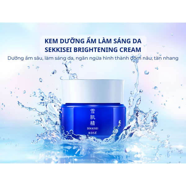 Bộ Dưỡng Ẩm Và Hỗ Trợ Sáng Da Kosé Sekkisei Brightening Essence Lotion 200ml+10ml
