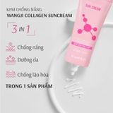 Kem Chống Nắng Nâng Tone,Trắng Da Hàn Quốc Wangji Collagen Sun Cream SPF 50+ PA ++++ 60ml