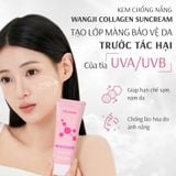 Combo 2 Kem Chống Nắng Nâng Tone,Trắng Da Hàn Quốc Wangji Collagen Sun Cream SPF 50+ PA ++++ 60mlx2