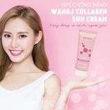 Combo 2 Kem Chống Nắng Nâng Tone,Trắng Da Hàn Quốc Wangji Collagen Sun Cream SPF 50+ PA ++++ 60mlx2