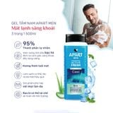 Combo 2 Sữa Tắm Mát Lạnh 3Trong1 Dành Cho Nam Giới Apart Mạnh Mẽ Dùng Cho Cơ Thể, Mặt Và Tóc 500mlx2 (Màu Xanh)