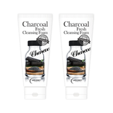 Combo 2 Sữa Rửa Mặt Than Hoạt Tính Holikey Sáng Da, Hỗ Trợ Se Khít Lỗ Chân Lông Charcoal Fresh Cleansing Foam 100mlx2