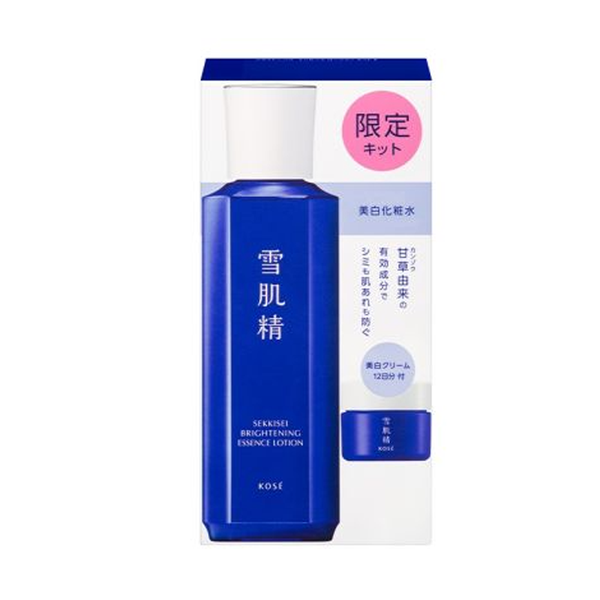Bộ Dưỡng Ẩm Và Hỗ Trợ Sáng Da Kosé Sekkisei Brightening Essence Lotion 200ml+10ml