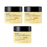 Combo 3 Mặt Nạ Ngủ Dưỡng Da Rạng Rỡ Belif Super Knight Multi Vitamin Mask 5mlx3