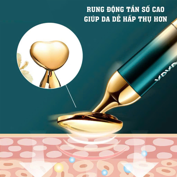 Máy Điện Di Tinh Chất Massage Nâng Cơ Mặt Cầm Tay ADAD (Hàng tách set, Không có vỏ hộp)