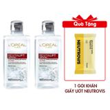 Combo 2 Nước Tẩy Trang L'Oreal Làm Sạch Sâu Cho Da Dầu Revitalift Crystal Purifying Micellar Water 95mlx2