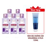 Combo 5 Nước Tẩy Trang L'Oreal Căng Mịn Da Revitalift Hyaluronic Acid Hydrating Micellar Water 95mlx5 Tặng Gel Dưỡng Ẩm Cấp Nước Trẻ Hóa Da Wellderma G Plus Mils Acis Ance Gel Cleanser 120ml