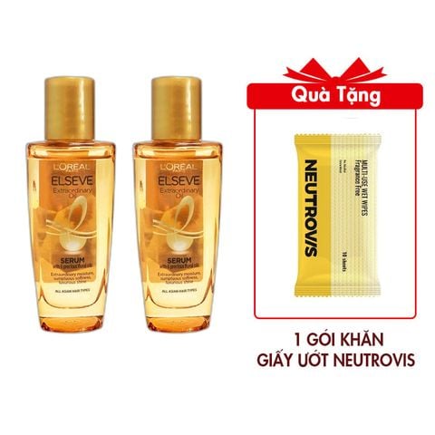 Combo 2 Dầu Dưỡng Tóc L'Oreal Tinh Dầu Hoa Tự Nhiên 30mlx2
