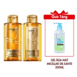 Combo Dầu Gội Và Dầu Xả L'Oreal Paris Extraordinary Oil Dưỡng Tóc Suôn Mượt Tóc Cao Cấp 100mlx2 Tặng Gel Rửa Mặt Micellar Dr.Sante Pure Cоde Dành Cho Mọi Loại Da 200ml