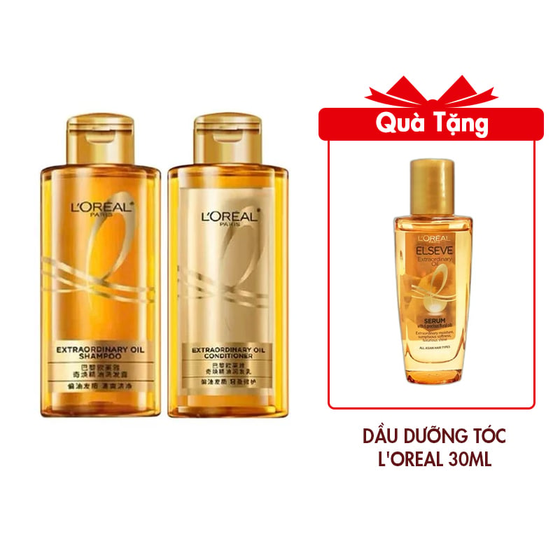 Combo Dầu Gội Và Dầu Xả L'Oreal Paris Extraordinary Oil Dưỡng Tóc