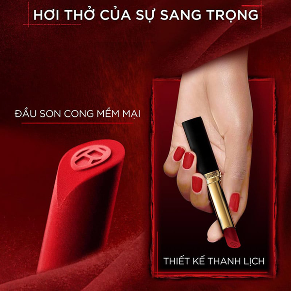 (HSD: 2/2027) Son Thỏi L'Oreal Mịn Lì, Căng Mướt Color Riche Intense Volume Matte Lipstick #275 - Cam Cháy 1.7g