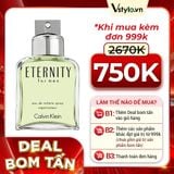 Nước Hoa Calvin Klein Eternity For Men EDT 100ml (DEAL BOM TẤN 999K)