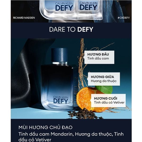 Nước Hoa Calvin Klein Defy EDP 200ml (DEAL BOM TẤN 999K)