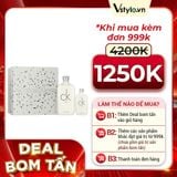 Bộ Qùa Tặng Nước Hoa Unisex Calvin Klein Ck One EDT 200ml + 50ml (DEAL BOM TẤN 999K)