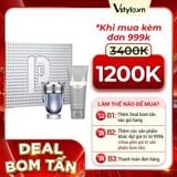 (HSD: 12/2026) Bộ Nước Hoa Nam Paco Rabanne Men'S Invictus Gift Set EDT 100ml + Gel Tắm 100ml (DEAL BOM TẤN 999K)