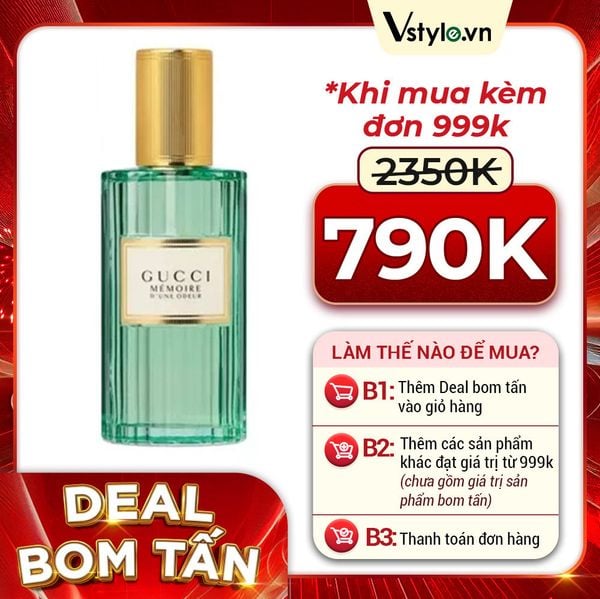 (HSD: 4/2026) Nước Hoa Unisex Gucci Memoire D'Une Odeur EDP 40Ml (DEAL BOM TẤN 999K)