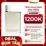 Nước Hoa Nữ Burberry Ladies Her EDT 100ml (DEAL BOM TẤN 999K)