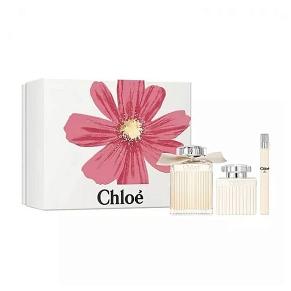 (HSD: 4/2027) Bộ Quà Tặng Nước Hoa Chloe Signature Women EDP 75ml-Body Lotion 100ml-Mini 10ml (DEAL BOM TẤN 999K)