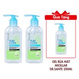 (HSD: 3/2026) Combo 2 Gel Rửa Mặt Micellar Dr.Sante Pure Cоde Dành Cho Mọi Loại Da 200ml Tặng Gel Rửa Mặt Micellar Dr.Sante Pure Cоde Dành Cho Mọi Loại Da 200ml