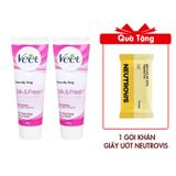 (HSD: 3/2026) Combo 2 Kem Tẩy Lông Cho Da Thường Veet Silk & Fresh (50gx2)