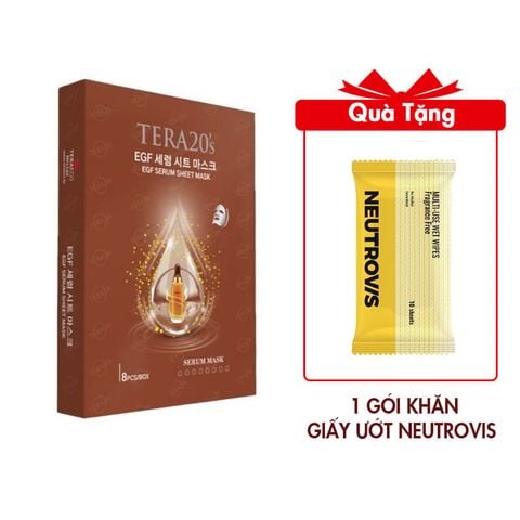 Hộp Mặt nạ Tinh chất Tế bào gốc TERA20's (hộp 8 miếng)