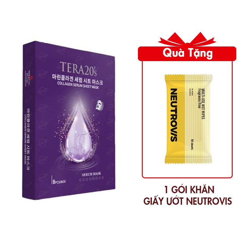 Hộp Mặt Nạ Tinh Chất Collagen Tera20’S (hộp 8 miếng)