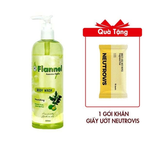 Sữa Tắm Dưỡng Thể Flannel Hương Mận Kakadu & Chanh Sim 500ml