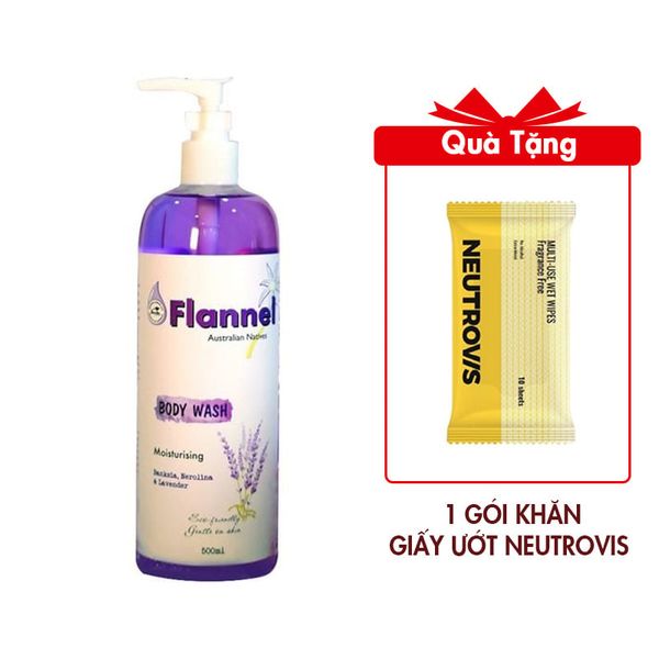 Sữa Tắm Dưỡng Ẩm Flannel Hương Hoa Banksia, Hoa nerolina & Hoa Lavender 500ml