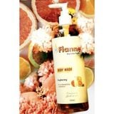 Combo 2 Sữa Tắm Làm Sáng Da Flannel Hương Cam & Quýt 500mlx2 Tặng Gel Dưỡng Ẩm Cấp Nước Trẻ Hóa Da Wellderma G Plus Mils Acis Ance Gel Cleanser 120ml