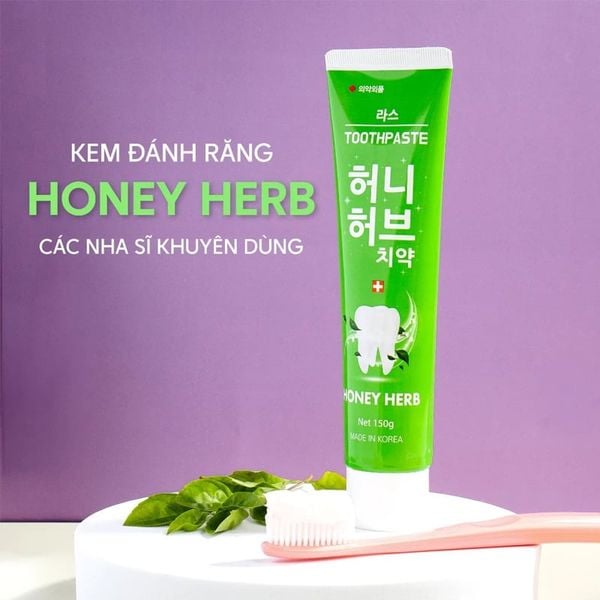 Combo 2 Kem Đánh Răng Lath Beauty Hàn Quốc Honey Herb Giảm Chảy Máu Chân Răng Ngăn Ngừa Viêm Răng ,Hôi Miệng 150gx2 Tặng Kem Đánh Răng Capitano Cho Bé 3+ Hương Dâu 75ml