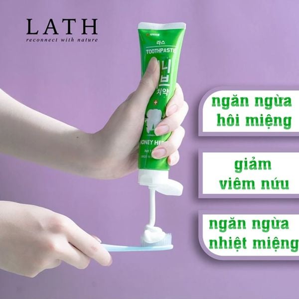 Combo 2 Kem Đánh Răng Lath Beauty Hàn Quốc Honey Herb Giảm Chảy Máu Chân Răng Ngăn Ngừa Viêm Răng ,Hôi Miệng 150gx2 Tặng Kem Đánh Răng Capitano Cho Bé 3+ Hương Dâu 75ml