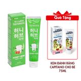 Combo 2 Kem Đánh Răng Lath Beauty Hàn Quốc Honey Herb Giảm Chảy Máu Chân Răng Ngăn Ngừa Viêm Răng ,Hôi Miệng 150gx2 Tặng Kem Đánh Răng Capitano Cho Bé 3+ Hương Dâu 75ml