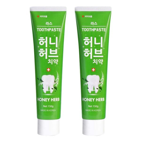 Combo 2 Kem Đánh Răng Lath Beauty Hàn Quốc Honey Herb Giảm Chảy Máu Chân Răng Ngăn Ngừa Viêm Răng ,Hôi Miệng 150gx2 Tặng Kem Đánh Răng Capitano Cho Bé 3+ Hương Dâu 75ml