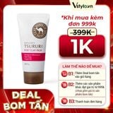 (HSD: 6/2026) Mặt Nạ Đất Sét Tsururi Làm Giảm Mụn Đầu Đen Point Clay Pack Ghassoul & Red Clay Powder 55G (DEAL BOM TẤN 999K)