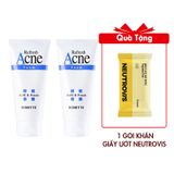 (HSD: 2/2026) Combo 2 Sữa Rửa Mặt Tạo Bọt Rosette Refresh Acne Foam Hỗ Trợ Làm Sạch Bụi Bẩn, Bã Nhờn 120gx2