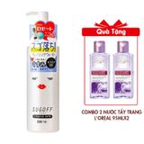 (HSD: 5/2026) Nước Tẩy Trang Sạch Sâu Sugoff 3in1 Cleansing Water 200ml Tặng Combo 2 Nước Tẩy Trang L'Oreal Căng Mịn Da 95mlx2