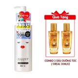 (HSD: 5/2026) Nước Tẩy Trang Sạch Sâu Sugoff 3in1 Cleansing Water 200ml Tặng Combo 2 Dầu Dưỡng Tóc L'Oreal Tinh Dầu Hoa Tự Nhiên 30mlx2