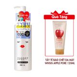 (HSD: 5/2026) Nước Tẩy Trang Sạch Sâu Sugoff 3in1 Cleansing Water 200ml Tặng Tẩy Tế Bào Chết Da Mặt Se Khít Lỗ Chân Lông WHISIS Apple Pore Refine Peeling Gel 120ml