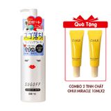 (HSD: 5/2026) Nước Tẩy Trang Sạch Sâu Sugoff 3in1 Cleansing Water 200ml Tặng Combo 2 Tinh Chất Ohui Miracle Toning Glow Serum 10mlx2