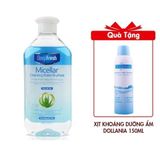 (HSD: 11/2026) Nước Tẩy Trang Deep Fresh Micellar cleansing Water Dùng Cho Mọi Loại Da 400ml Tặng Xịt Khoáng Dưỡng Ẩm, Cấp Nước, Làm Dịu Da Dollania 150ml