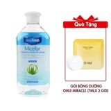 (HSD: 11/2026) Nước Tẩy Trang Deep Fresh Micellar cleansing Water Dùng Cho Mọi Loại Da 400ml Tặng 2 Gói Bông Dưỡng Ohui Miracle Toning Water Pad (7mlx 2 gói)