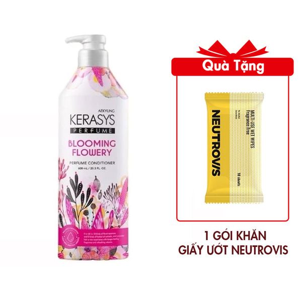 (HSD: 7/2026) Dầu Xả Hương Nước Hoa Kerasys Perfume Blooming & Flowery Shampoo 600ml