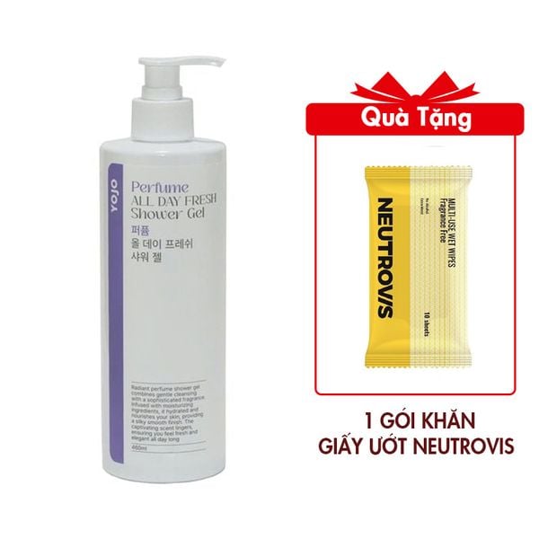 Sữa Tắm Nước Hoa Yojo Perfume All Day Fresh Shower Gel 460Ml