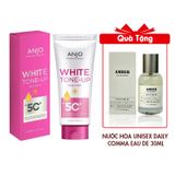 (HSD: 6/2026) Kem Dưỡng Thể Trắng Da Toàn Thân Nâng Tone Tức Thì Anjo White Tone-Up Body Lotion Spf50+ Pa+++ 180Ml Tặng Nước Hoa Unisex Daily Comma Eau De Parfum 30ml