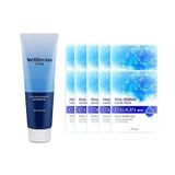 Combo Kem Gel Dưỡng Ẩm Cấp Nước Trẻ Hóa Da Wellderma G Plus Mils Acis Ance Gel Cleanser 120ml Và Combo 10 Mặt Nạ Jluna Real Essence Mask Collagen Pack 20mlx10