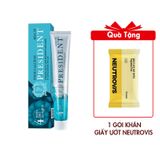 (HSD: 11/2026) Kem Đánh Răng Tái Tạo Và Tăng Cường Men Răng Toothpaste President 4 Calcium (50 RDA) 75g